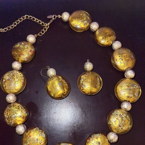 Premier Designs Sunset Necklace and matching Earrings Set - Picture 2 of 7